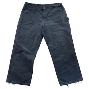 Carhartt Men's Black Work Pants Size 30x30 100% Cotton